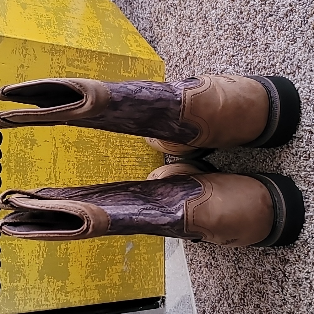 Cabela's Pinedale Camo waterproof Western boot Square toe sz 10.5D - Picture 5 of 12